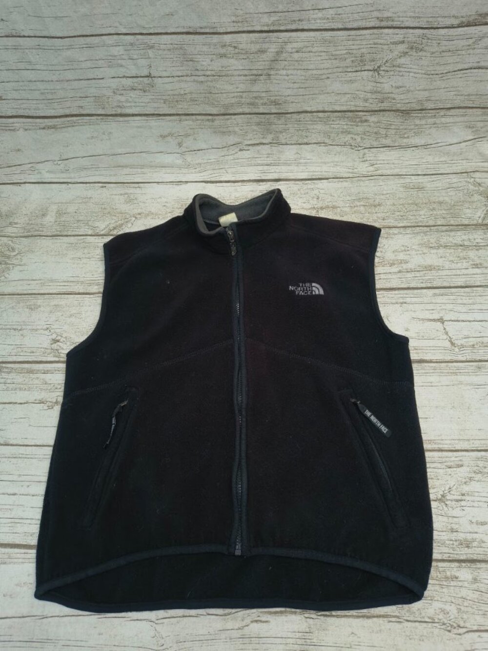 Vintage The North Face Made in USA Black Fleece Vest Men's M